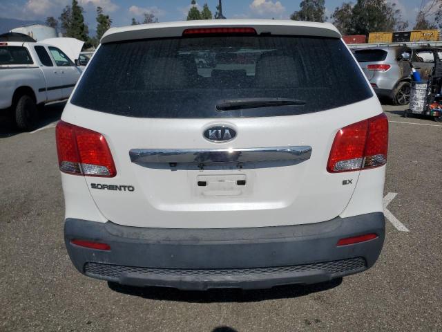 5XYKU4A13BG018369 - 2011 KIA SORENTO EX WHITE photo 6