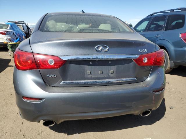 JN1BV7AR5FM404304 - 2015 INFINITI Q50 BASE GRAY photo 6