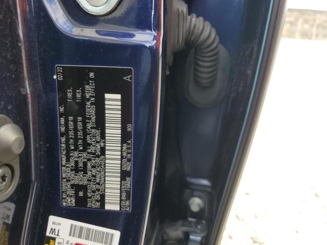 5TDGZRAH0NS544628 - 2022 TOYOTA HIGHLANDER XLE BLUE photo 12