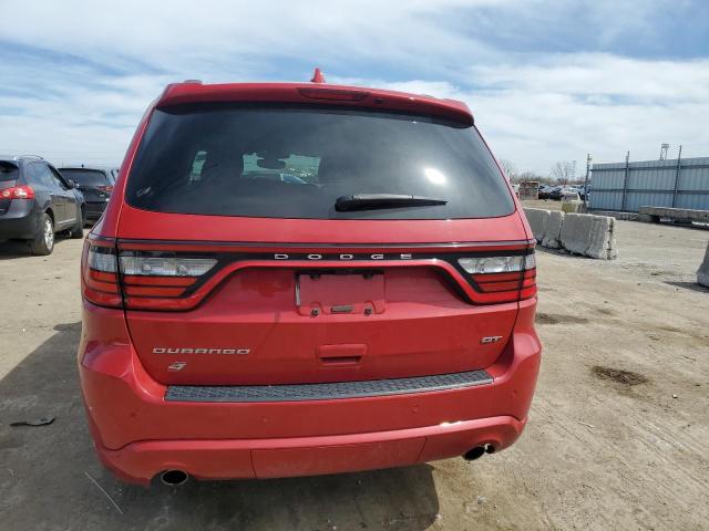 1C4RDJDG2JC228722 - 2018 DODGE DURANGO GT RED photo 6