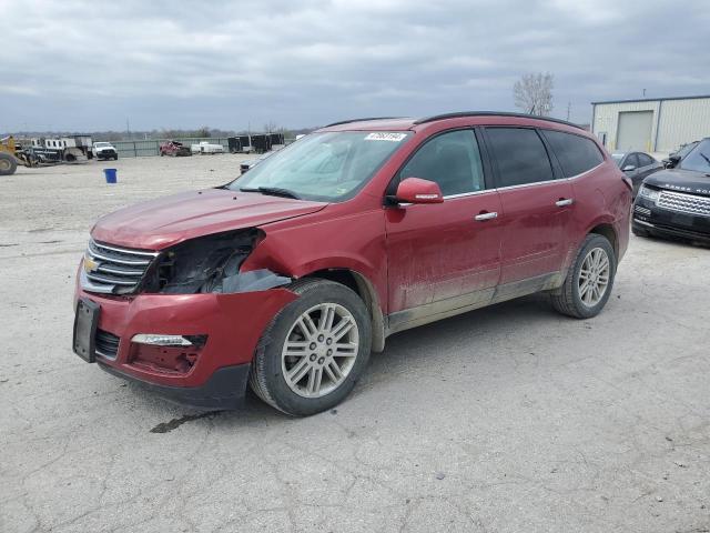 1GNKRGKD2EJ332750 - 2014 CHEVROLET TRAVERSE LT RED photo 1