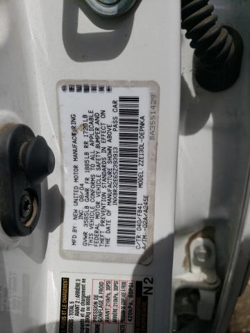 1NXBR32E65Z393913 - 2005 TOYOTA COROLLA CE WHITE photo 12