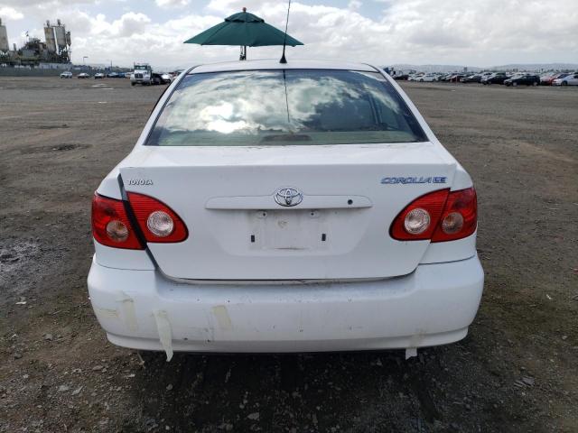 1NXBR32E65Z393913 - 2005 TOYOTA COROLLA CE WHITE photo 6