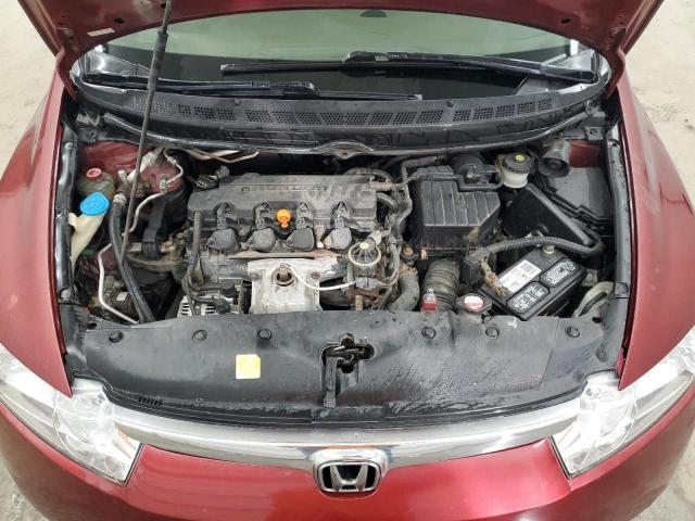 2HGFA16597H510273 - 2007 HONDA CIVIC LX RED photo 11