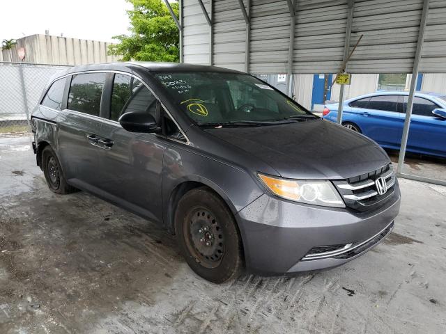 5FNRL5H2XGB100023 - 2016 HONDA ODYSSEY LX GRAY photo 4