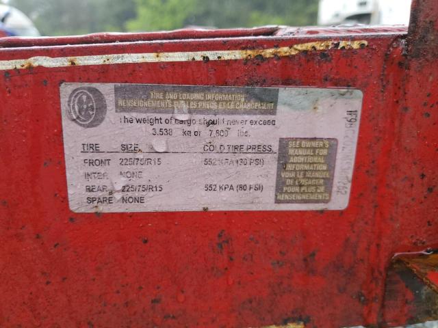 1F9BC2021MS368262 - 2021 UTILITY TRAILER RED photo 10