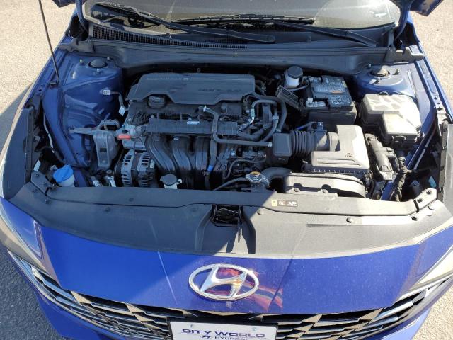 5NPLP4AG6MH035890 - 2021 HYUNDAI ELANTRA LIMITED BLUE photo 11