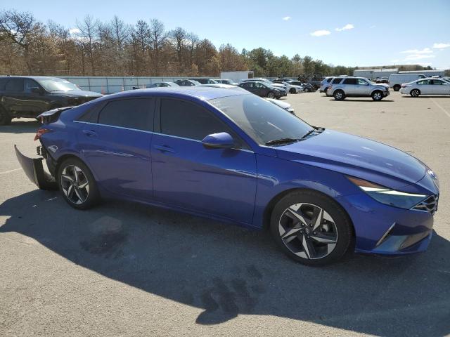 5NPLP4AG6MH035890 - 2021 HYUNDAI ELANTRA LIMITED BLUE photo 4