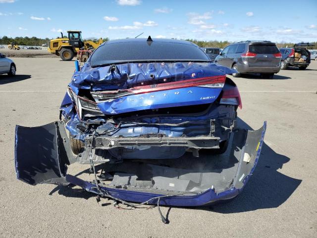 5NPLP4AG6MH035890 - 2021 HYUNDAI ELANTRA LIMITED BLUE photo 6