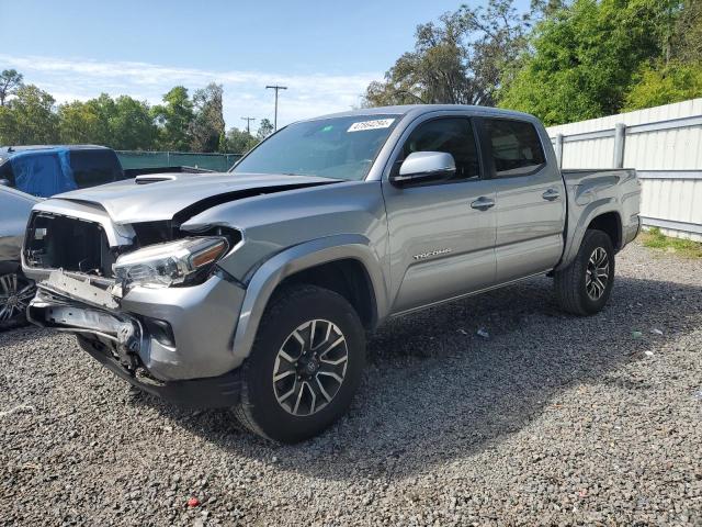 5TFAZ5CN8MX116591 - 2021 TOYOTA TACOMA DOUBLE CAB SILVER photo 1