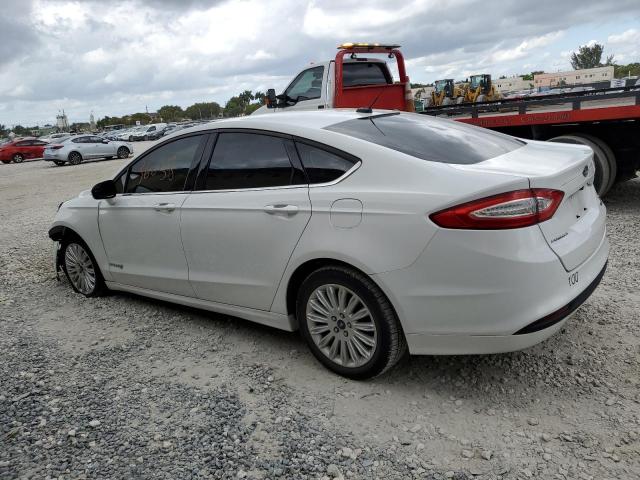 3FA6P0LU4DR236960 - 2013 FORD FUSION SE HYBRID WHITE photo 2