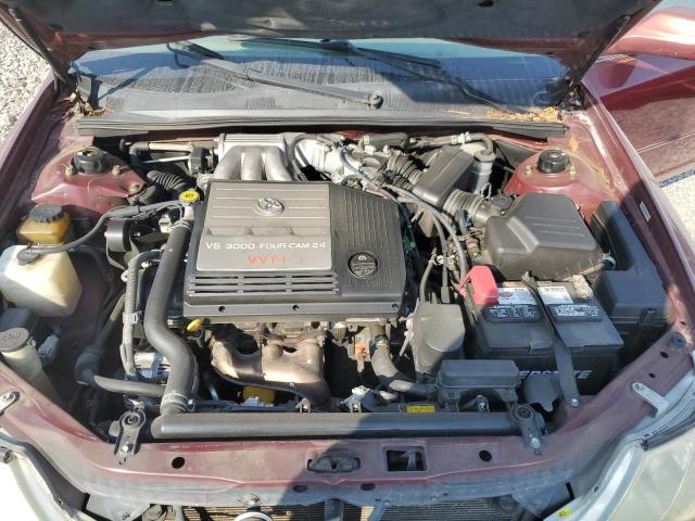 4T1BF28B3YU095968 - 2000 TOYOTA AVALON XL RED photo 11