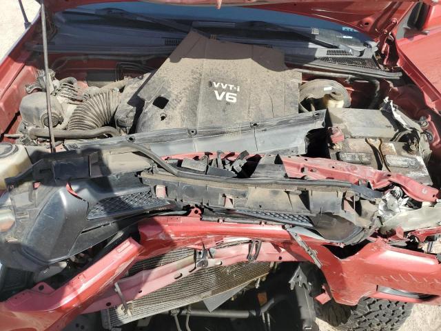 5TFJU4GN4EX062355 - 2014 TOYOTA TACOMA DOUBLE CAB PRERUNNER RED photo 11