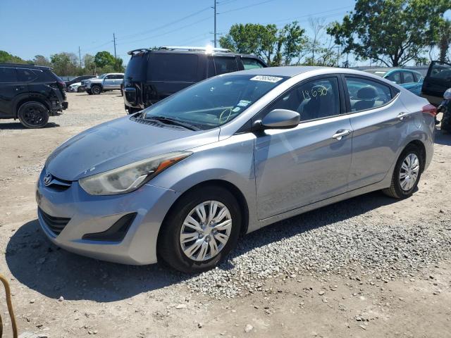 5NPDH4AE8GH708649 - 2016 HYUNDAI ELANTRA SE SILVER photo 1