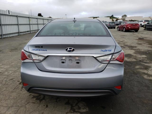 KMHEC4A47FA123539 - 2015 HYUNDAI SONATA HYBRID SILVER photo 6