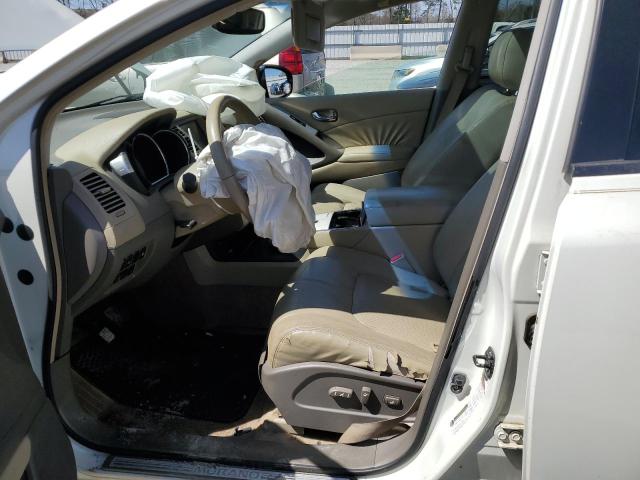 JN8AZ18U29W019817 - 2009 NISSAN MURANO S WHITE photo 7