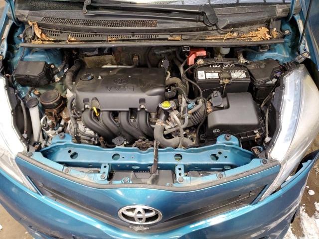 VNKKTUD35EA011659 - 2014 TOYOTA YARIS BLUE photo 11