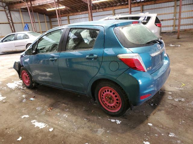 VNKKTUD35EA011659 - 2014 TOYOTA YARIS BLUE photo 2