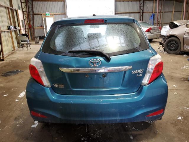 VNKKTUD35EA011659 - 2014 TOYOTA YARIS BLUE photo 6