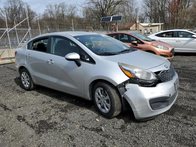 KNADM4A31E6356903 - 2014 KIA RIO LX SILVER photo 4