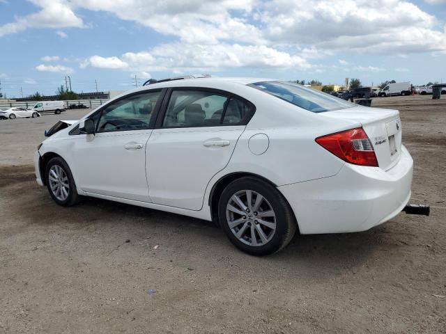 2HGFB2F81CH326176 - 2012 HONDA CIVIC EX WHITE photo 2