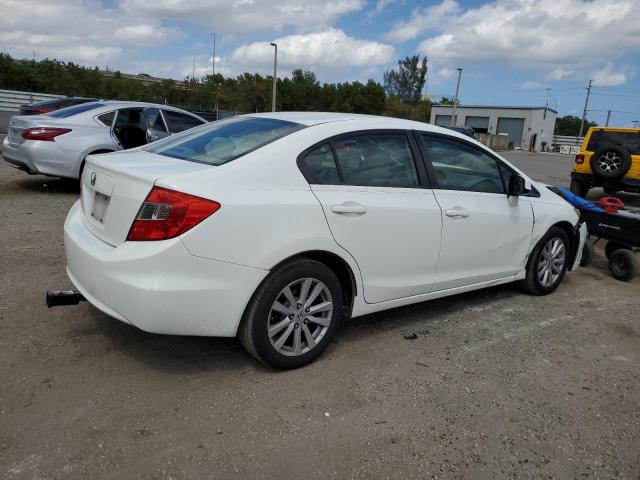 2HGFB2F81CH326176 - 2012 HONDA CIVIC EX WHITE photo 3