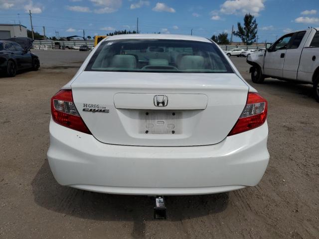 2HGFB2F81CH326176 - 2012 HONDA CIVIC EX WHITE photo 6