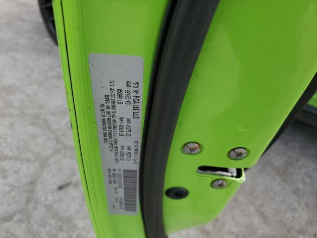 2C3CDZFJ1KH727365 - 2019 DODGE CHALLENGER R/T SCAT PACK GREEN photo 12