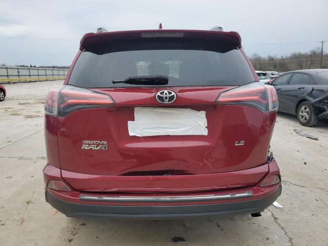 2T3ZFREV3JW432545 - 2018 TOYOTA RAV4 LE MAROON photo 6