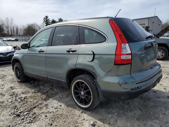 5J6RE4H36BL007142 - 2011 HONDA CR-V LX TURQUOISE photo 2