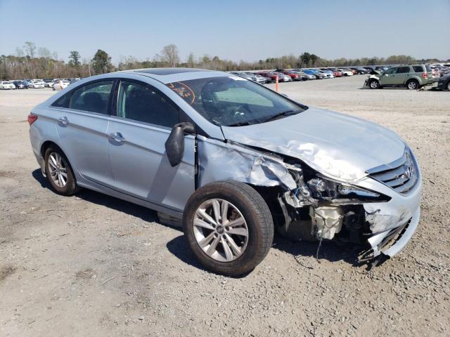 5NPEC4AC1DH678908 - 2013 HYUNDAI SONATA SE BLUE photo 4