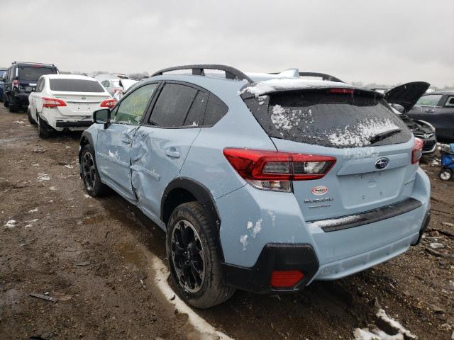 JF2GTAEC7M8263691 - 2021 SUBARU CROSSTREK PREMIUM BLUE photo 2