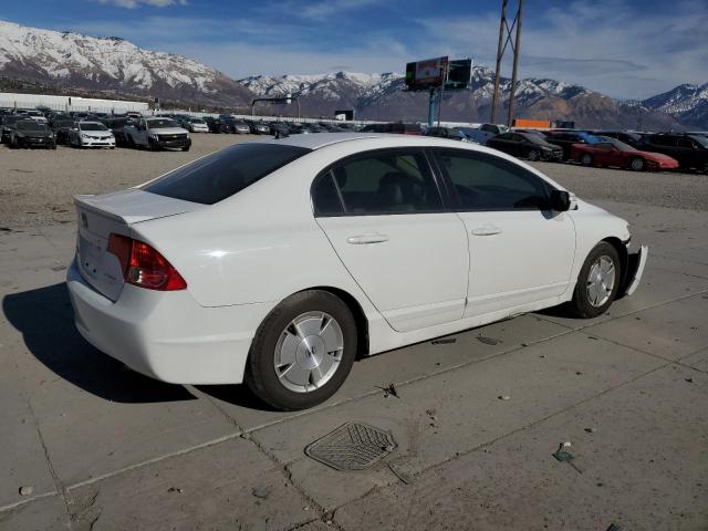 JHMFA36206S000755 - 2006 HONDA CIVIC HYBRID WHITE photo 3