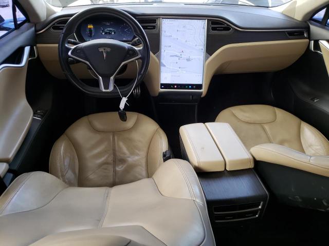 5YJSA1H18EFP49002 - 2014 TESLA MODEL S GRAY photo 8