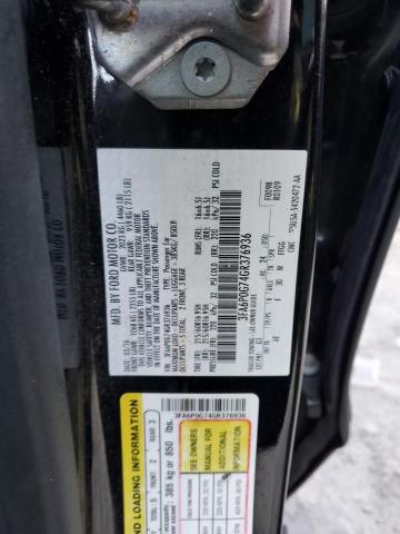 3FA6P0G74GR376936 - 2016 FORD FUSION S BLACK photo 12