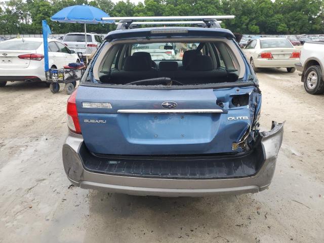 4S4BP60C787335126 - 2008 SUBARU OUTBACK BLUE photo 6