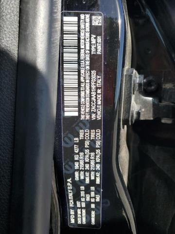 ZACCJAAB1HPF03025 - 2017 JEEP RENEGADE SPORT შავი ფოტო 12