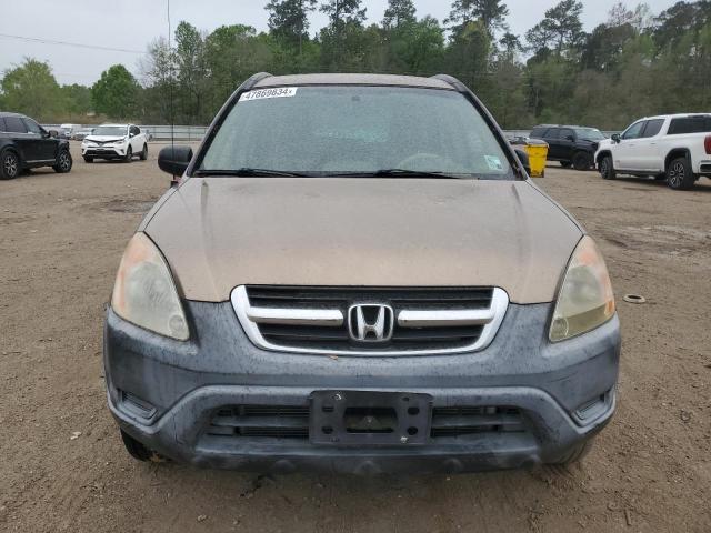 JHLRD68444C004520 - 2004 HONDA CR-V LX BROWN photo 5