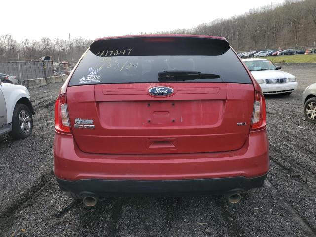 2FMDK3JCXCBA15254 - 2012 FORD EDGE SEL RED photo 6