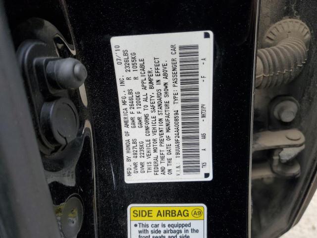 19UUA9F24AA008594 - 2010 ACURA TL BLACK photo 12