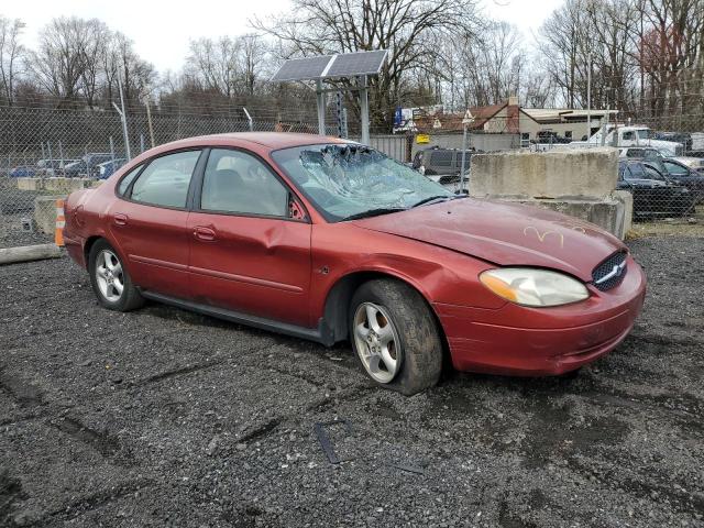 1FAFP5225YA167743 - 2000 FORD TAURUS LX RED photo 4