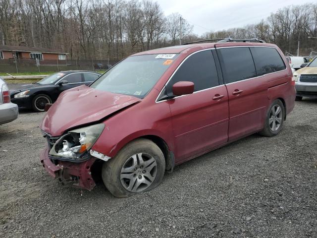 5FNRL38805B048231 - 2005 HONDA ODYSSEY TOURING RED photo 1