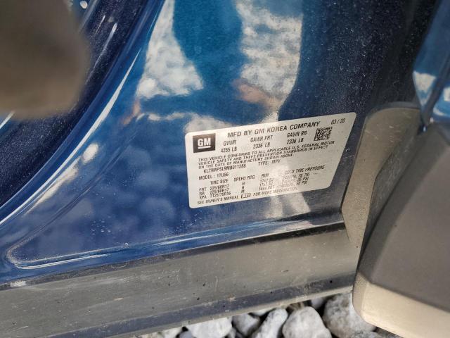 KL79MPSL9MB011288 - 2021 CHEVROLET TRAILBLAZE LT BLUE photo 14