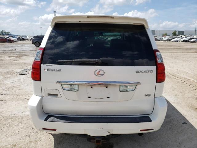 JTJBT20X080153284 - 2008 LEXUS GX 470 WHITE photo 6