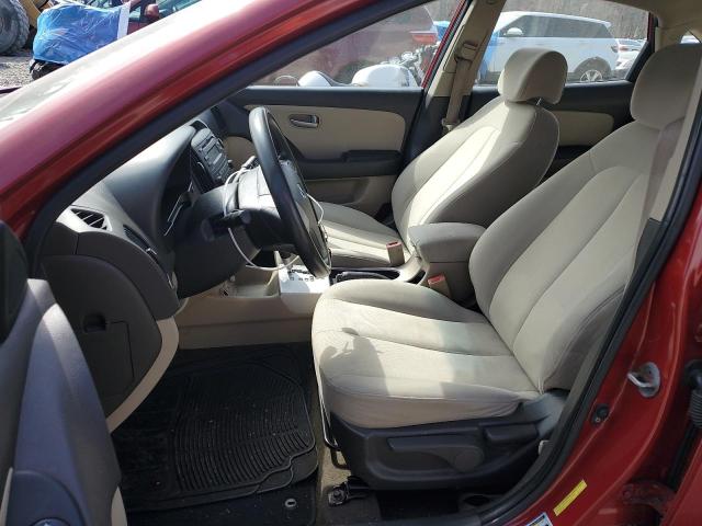 KMHDU46D88U580881 - 2008 HYUNDAI ELANTRA GLS RED photo 7