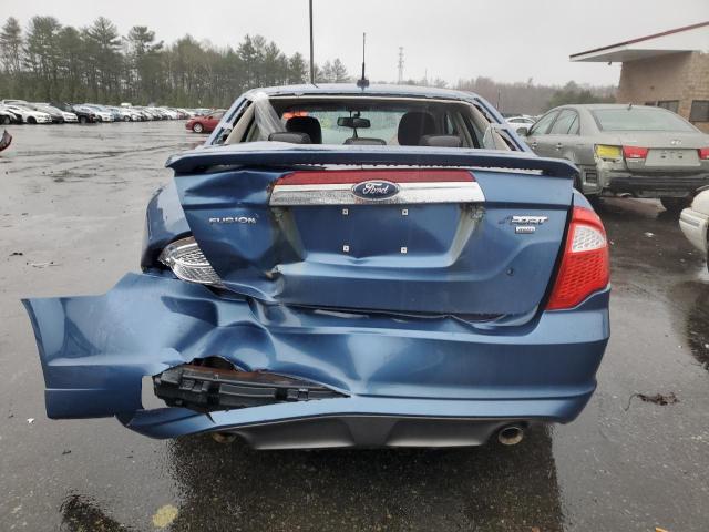 3FAHP0DC8AR237037 - 2010 FORD FUSION SPORT BLUE photo 6