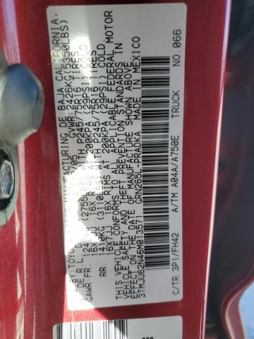 3TMJU62N46M013571 - 2006 TOYOTA TACOMA DOUBLE CAB PRERUNNER BURGUNDY photo 13