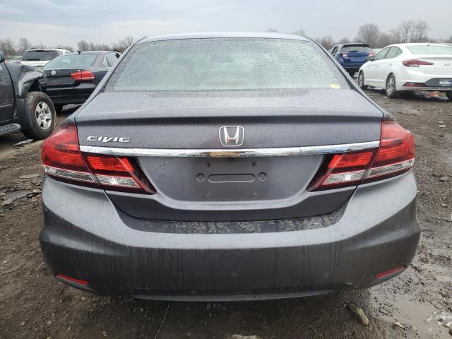 19XFB2F54EE035545 - 2014 HONDA CIVIC LX GRAY photo 6