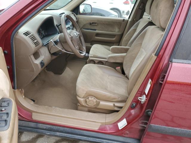 SHSRD78884U223983 - 2004 HONDA CR-V EX RED photo 7