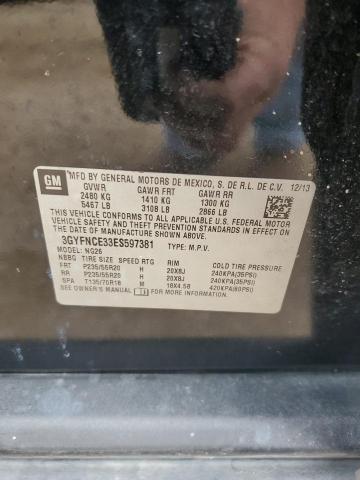 3GYFNCE33ES597381 - 2014 CADILLAC SRX PERFORMANCE COLLECTION Черный фото 13